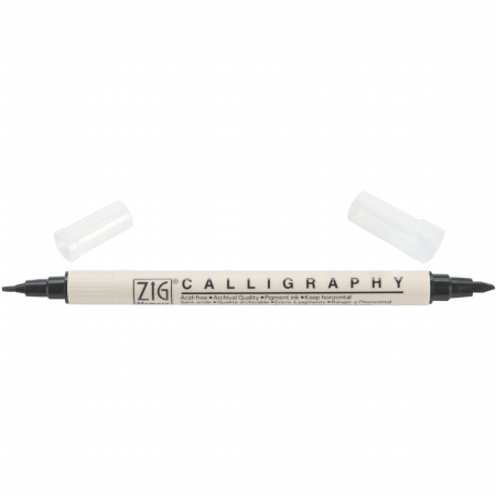 Zig MS3400-010 Zig Memory System Calligraphy Dual-Tip Marker-Pure Black - Pack of 6 Zig MS3400-010 Zig Memory System Calligraphy Dual-Tip Marker-Pure Black - Pack of 6