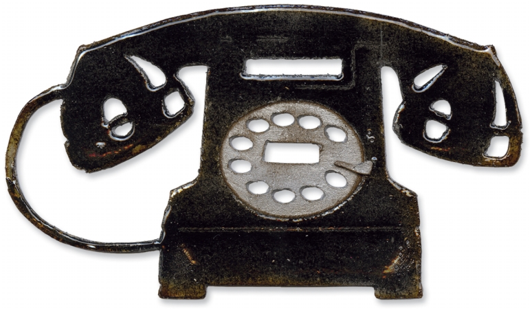 Sizzix 657835 Sizzix Bigz Die By Tim Holtz-Vintage Telephone