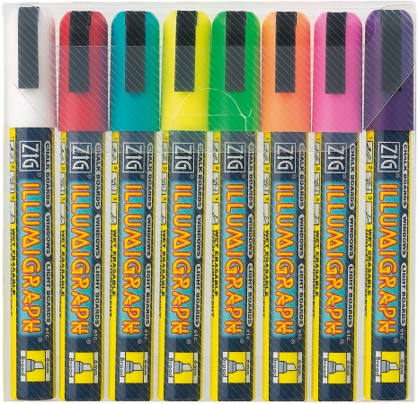 Zig PMA5108V Zig Illumigraph Broad Tip Markers 8-Pkg Zig PMA5108V Zig Illumigraph Broad Tip Markers 8-Pkg