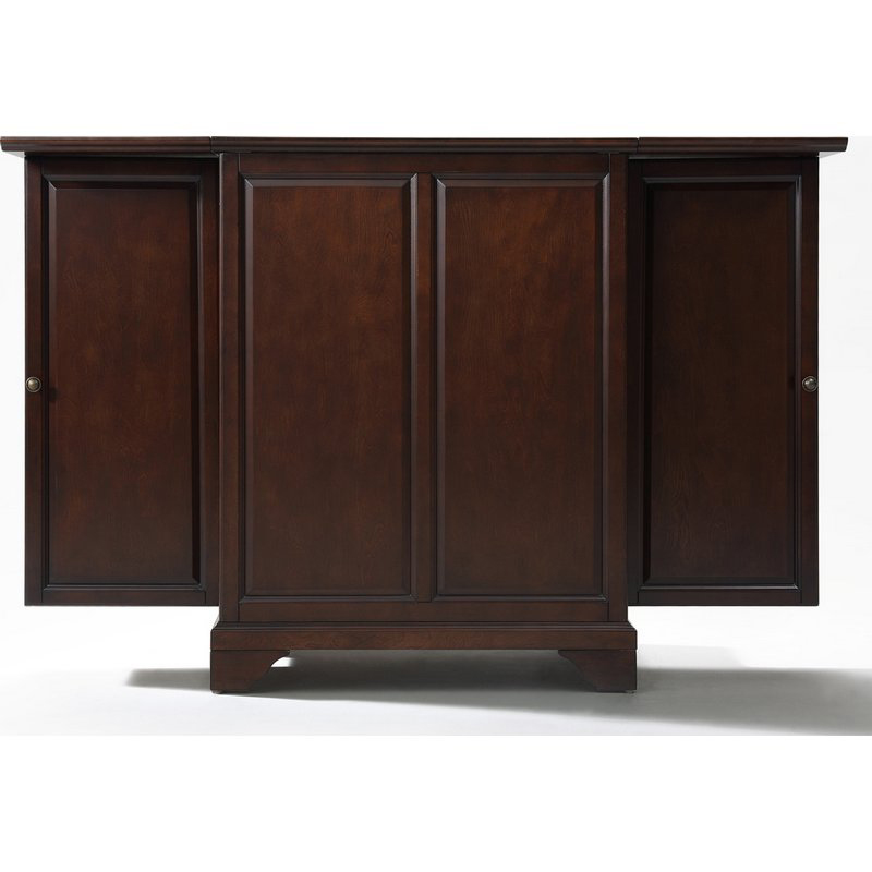 Crosley Furniture Kf40001bma Lafayette Expandable Bar Cabinet In Vintage Mahogany Finish