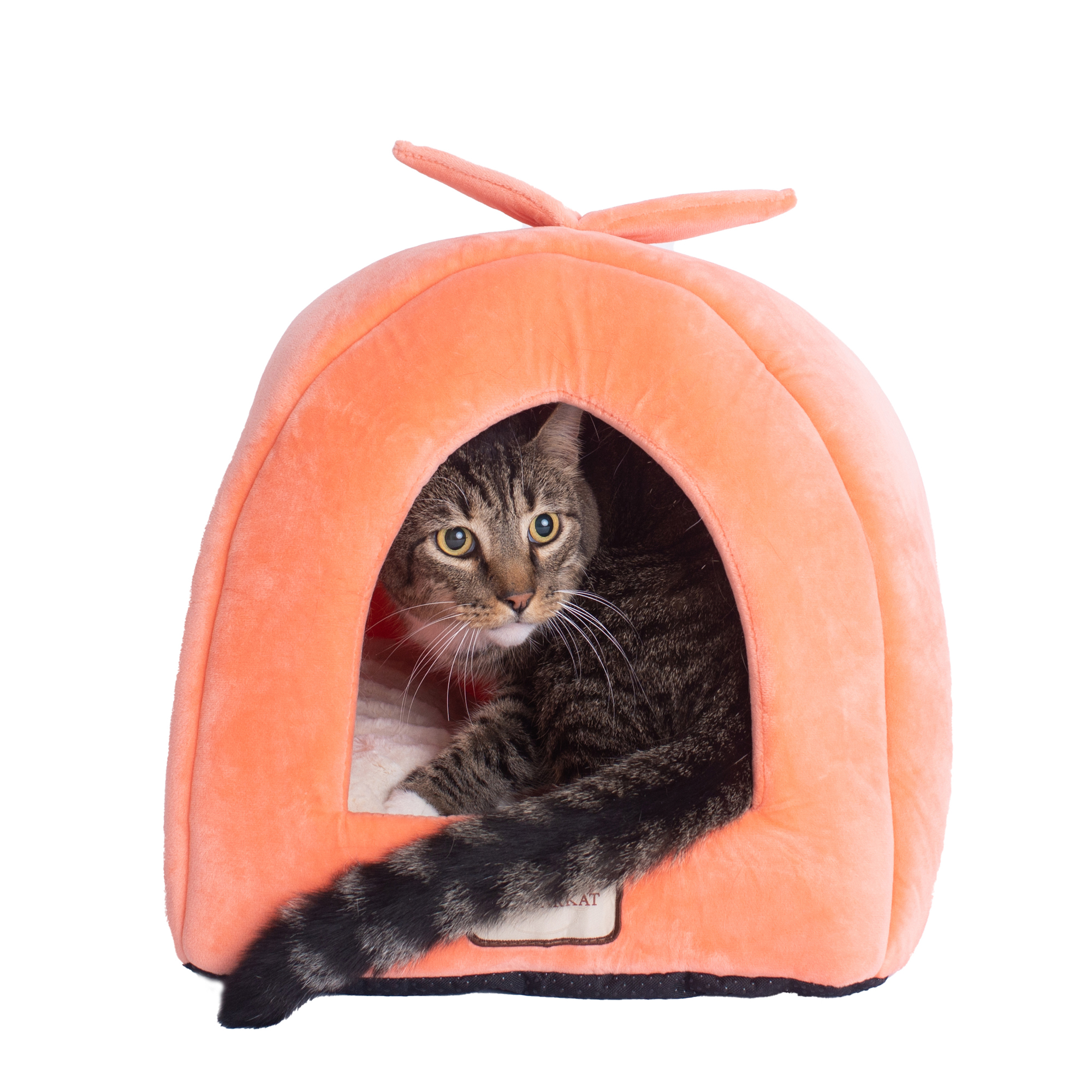 C10hcs-mb Armarkat Pet Bed Cat Bed 14 X 14 X 21 - Orange & Ivory