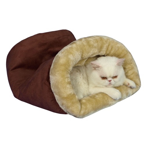 C15hth-mh Armarkat Pet Bed Cat Bed 22 X 10 X 14 - Indian Red & Beige