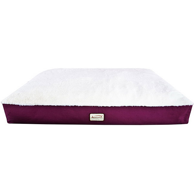 M02hjh-mb-l Armarkat Pet Bed Mat 39 X 28 X 7 - Burgundy & Ivory