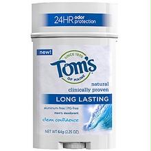 B58249 Tom S Of Maine Long Lasting Stick Clean Confidence Scent -6x2.25 Oz