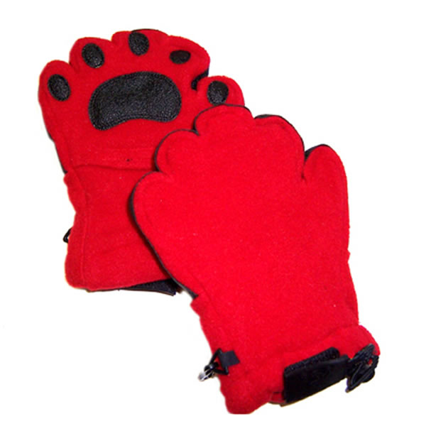 Bearhands Kf1000 Red Youth Small Fleece Mittens Red