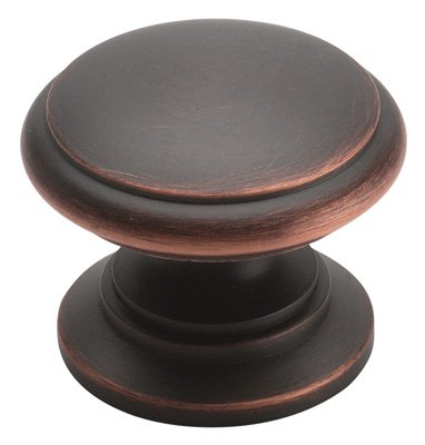 Amerock Bp1466orb Hint Of Heritage Round Knob - Oil Rubbed Bronze