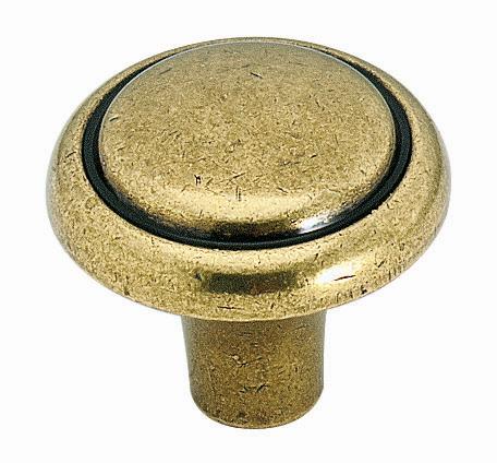 Brass And Sterling Traditions Round Knob - Burnished Brass