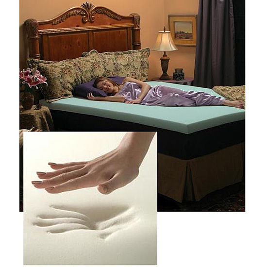 Comfort Dreams G4F331 Comfort Dreams'EnviroGreenapos; 4inch Memory Foam Mattress Topper Queen
