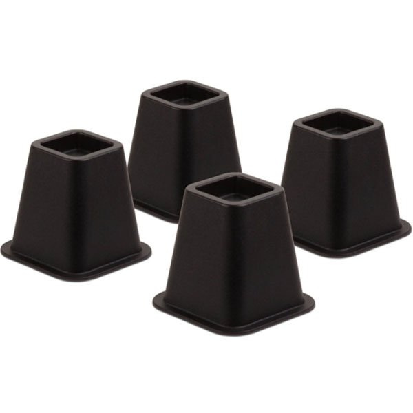 Sto-01136 Bed Risers- 4 Pack Black