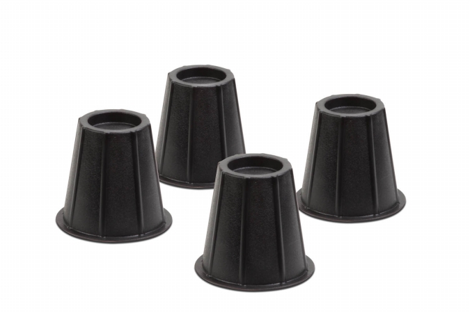 Sto-01004 6 In. Black Round Bed Risers