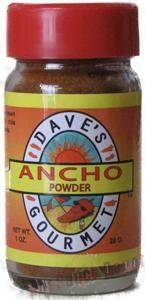 Hot Sauce Depot 60076025 Daves Ancho Chile Powder#44; 1oz  Pack of 3