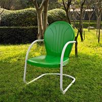 Crosley Furniture Co1001a-gr Griffith Metal Chair In Grasshopper Green Finish