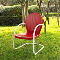 Crosley Furniture Co1001a-re Griffith Metal Chair In Red Finish