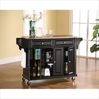 Crosley Furniture Stainless Steel Top Kitchen Cart-island In Black Finish