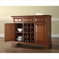 Crosley Furniture Kf42001bch Lafayette Buffet Server - Sideboard Cabinet With Wine Storage In Classic Cherry Finish