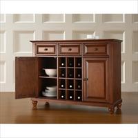 Crosley Furniture Kf42001dch Cambridge Buffet Server - Sideboard Cabinet With Wine Storage In Classic Cherry Finish