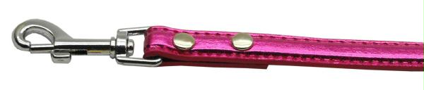 87-01 12pk Metallic Crystal Bone Collars Pink .50 In. Matching Plain Leash