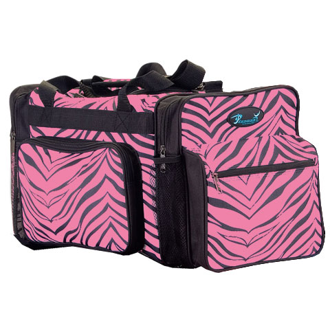 B200ap -hpk -l B200ap Zebra Print Multi-sport Bag - Hot Pink - Large