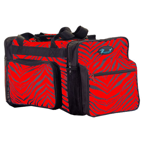 B200ap -red -l B200ap Zebra Print Multi-sport Bag - Red - Large