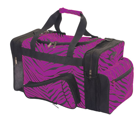 B500ap -pur -l B500ap Zebra Megaphone Duffle Bag - Purple - Large