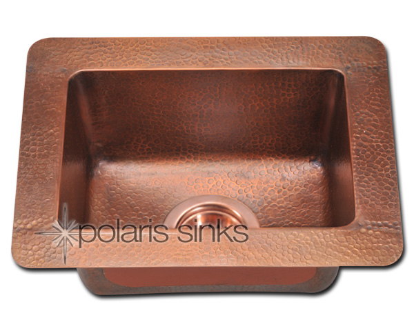 Polaris Sink P509 Small Single Bowl Copper Sink