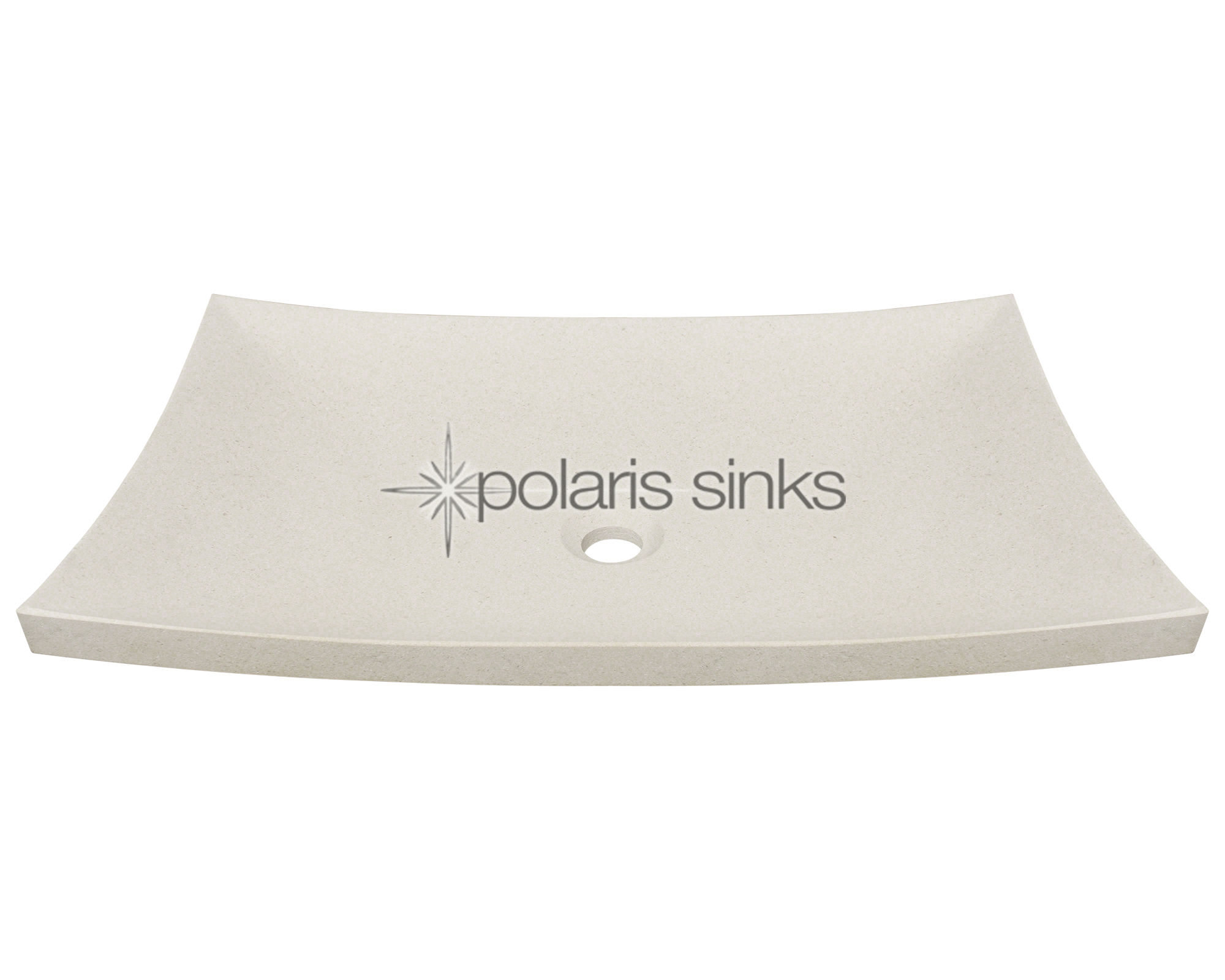 Polaris Sink P858 Cream Pinta Compound Marble Vessel Sink