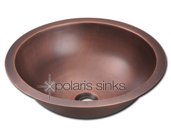 Polaris Sink P229 Single Bowl Copper Bathroom Sink