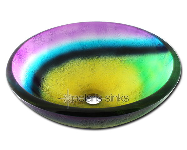 Polaris Sink P916 Stained Glass Vessel Sink