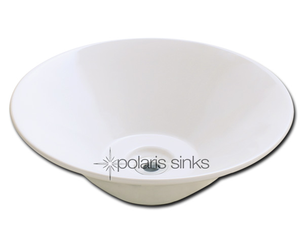 Polaris Sink P022vb Bisque Porcelain Vessel Sink