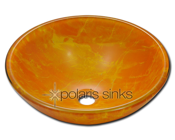 Polaris Sink P506 Double Layer Glass Vessel Sink