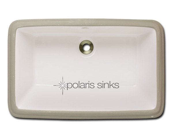 Polaris Sink P2181ub Bisque Rectangular Undermount Bathroom Sink 