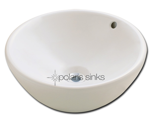 Polaris Sink P0022vb Bisque Porcelain Vessel Sink