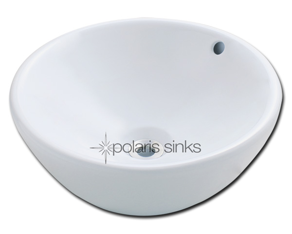 Polaris Sink P0022vw White Procelain Vessel Sink