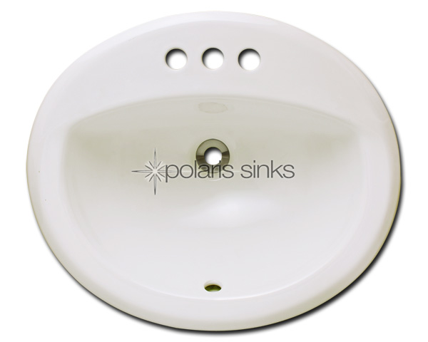 Polaris Sink P8102ob Bisque Overmount Bathroom Sink