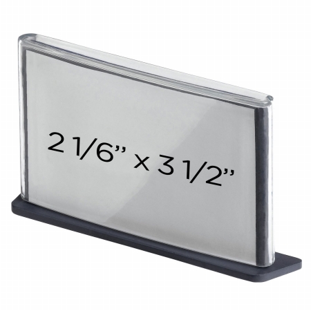 Scv.35 2.17 In. X 3.5 In -business Card Signage Silver