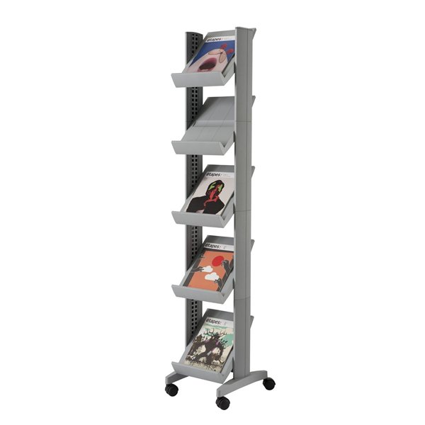 Single Sided S Literature Display Silver