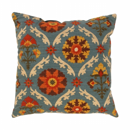 16.5 In. Mayan Medallion Throw Pillow In Adobe
