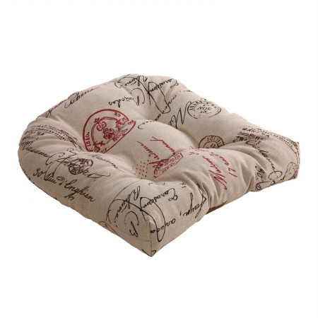 474861 23 In. French Postale Chair Cushion - Linen-red
