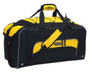 Luggage 57024-700 Adventurer Duffel Collection- 24 Sport Duffel With Wet Shoe Pocket In Yellow And Black