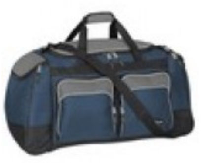 Luggage 57028-410 Adventurer Duffel Collection- 28 Multi-pocket Duffle In Navy And Black