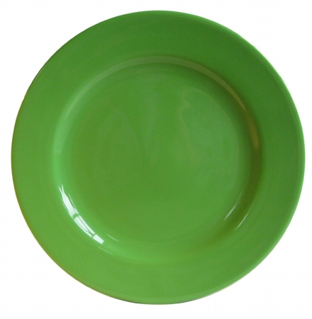 77s4dn6013 Set Of 4 Dinner Plates Fun Factory Green Apple