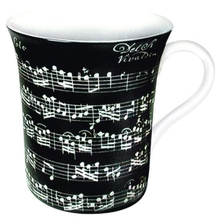 4411001889 Set Of 4 Mugs Vivaldi Libretto Black