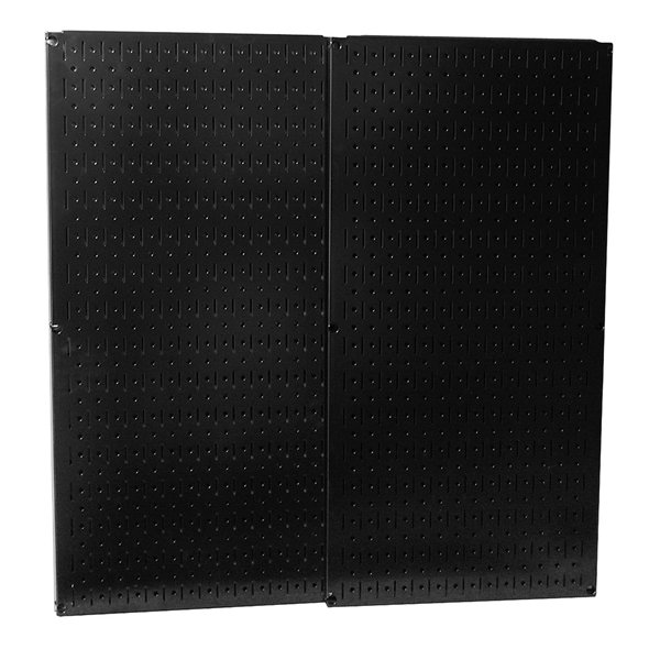 30-p-3232b Black Metal Pegboard - Two Panel Pack 32 In. X32 In. Black