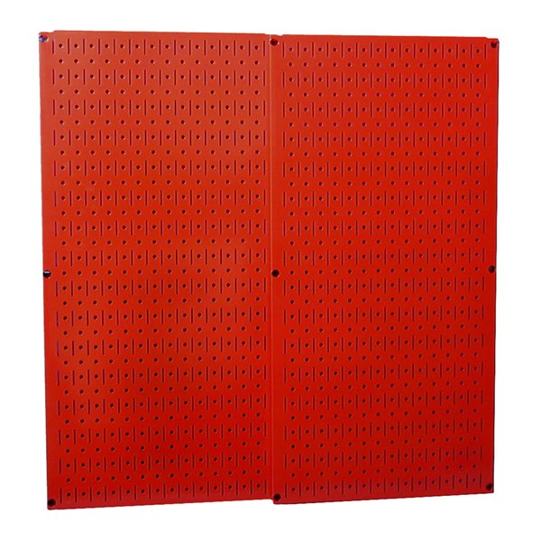 30-p-3232r Red Metal Pegboard - Two Panel Pack 32 In. X32 In. Red