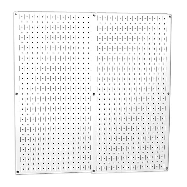 30-p-3232w White Metal Pegboard - Two Panel Pack 32 In. X32 In. White