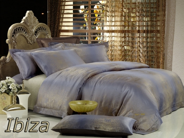 Dolce Mela Dm449q Percale Jacquard Queen Bedding 6pcs Egyptian Cotton Duvet Cover Set Ibiza By Dolce Mela