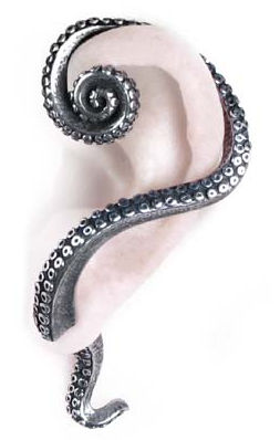 Alchemy Gothic E309 - Kraken Ear Wrap -earrings