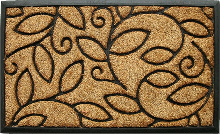 10013 Coir & Rubber Vine Leaves Doormat