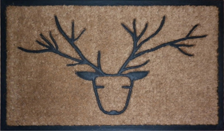 10015 Coir & Rubber Deer Doormat