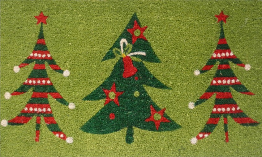 12098 Christmas Trio Doormat